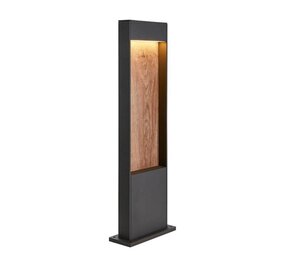 SLV FLATT 65 antraciet / bruin tuinlamp