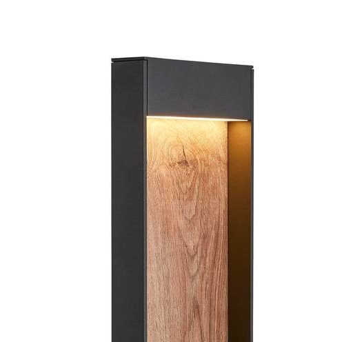 SLV FLATT 100 antraciet / bruin tuinlamp