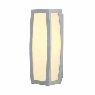 SLV Meridian BOX grijs wandlamp met sensor