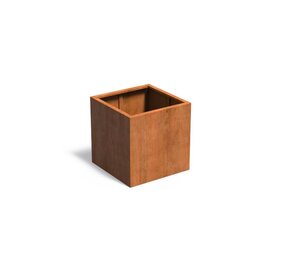 Andes cortenstaal 80x80x80 cm  zonder bodem Andes cortenstaal 80x80x80 cm  zonder bodem