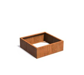 Andes cortenstaal 120x120x40 cm  zonder bodem