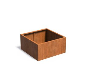 Andes cortenstaal 120x120x60 cm  zonder bodem Andes cortenstaal 120x120x60 cm  zonder bodem