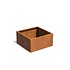 Andes cortenstaal 120x120x60 cm  zonder bodem Andes cortenstaal 120x120x60 cm  zonder bodem