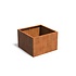 Andes cortenstaal 120x120x80 cm  zonder bodem Andes cortenstaal 120x120x80 cm  zonder bodem