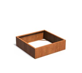 Andes cortenstaal 140x140x40 cm  zonder bodem Andes cortenstaal 140x140x40 cm  zonder bodem