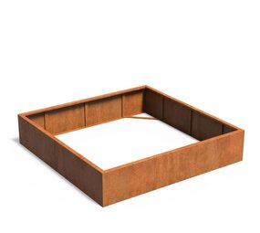 Andes cortenstaal 200x200x40 cm  zonder bodem Andes cortenstaal 200x200x40 cm  zonder bodem