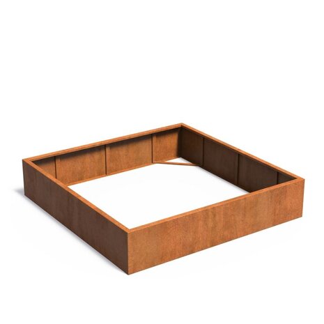 Andes cortenstaal 200x200x40 cm  zonder bodem Andes cortenstaal 200x200x40 cm  zonder bodem