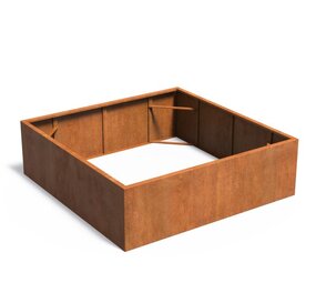 Andes cortenstaal 200x200x60 cm  zonder bodem Andes cortenstaal 200x200x60 cm  zonder bodem