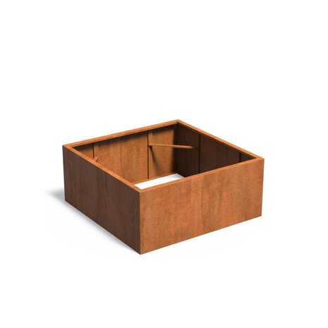 Andes cortenstaal 140x140x60 cm zonder bodem Andes cortenstaal 140x140x60 cm zonder bodem