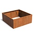 Andes cortenstaal 200x200x80 cm  zonder bodem Andes cortenstaal 200x200x80 cm  zonder bodem