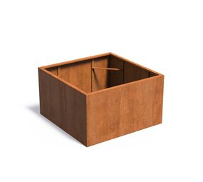 Andes cortenstaal 140x140x80 cm  zonder bodem Andes cortenstaal 140x140x80 cm  zonder bodem