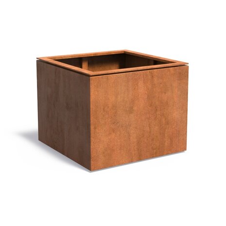 Dipott Domus cortenstaal 98x98x80 cm plantenbak Dipott Domus cortenstaal 98x98x80 cm plantenbak