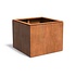 Domus cortenstaal 98x98x80 cm plantenbak Domus cortenstaal 98x98x80 cm plantenbak