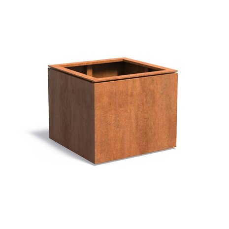 Dipott Domus cortenstaal 82x82x70 cm plantenbak Dipott Domus cortenstaal 82x82x70 cm plantenbak