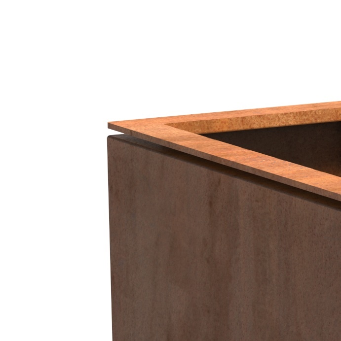 Dipott Domus cortenstaal 82x82x70 cm plantenbak