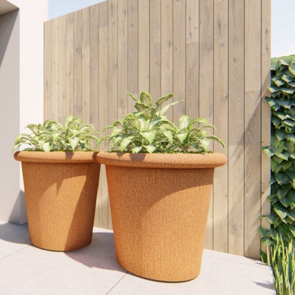 Dipott TUBE cortenstaal 100 x h.95 cm plantenbak