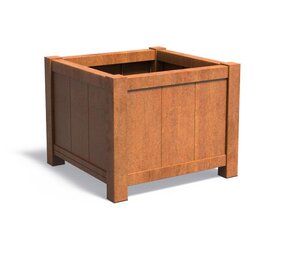 Dipott YORK cortenstaal 100 x 100 x 80 cm plantenbak Dipott YORK cortenstaal 100 x 100 x 80 cm plantenbak