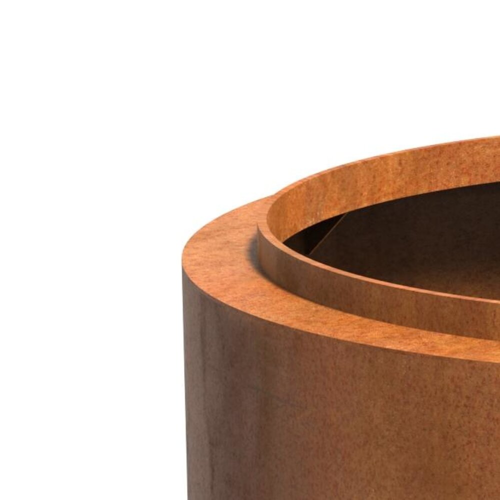 Dipott Topic cortenstaal 80x60 cm plantenbak