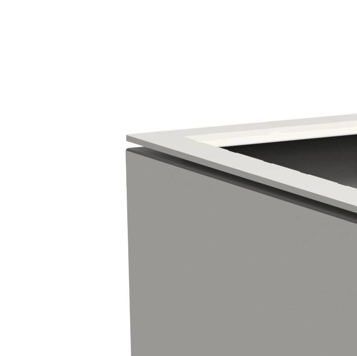 Dipott Domus aluminium 82x82x70 cm plantenbak
