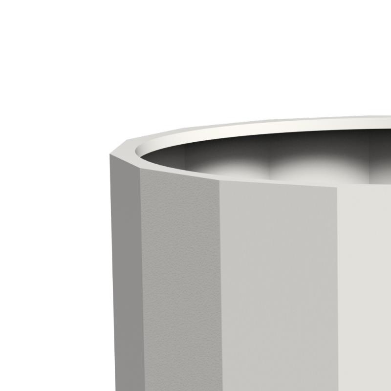 Dipott BOXER aluminium 120 x h.100 cm plantenbak