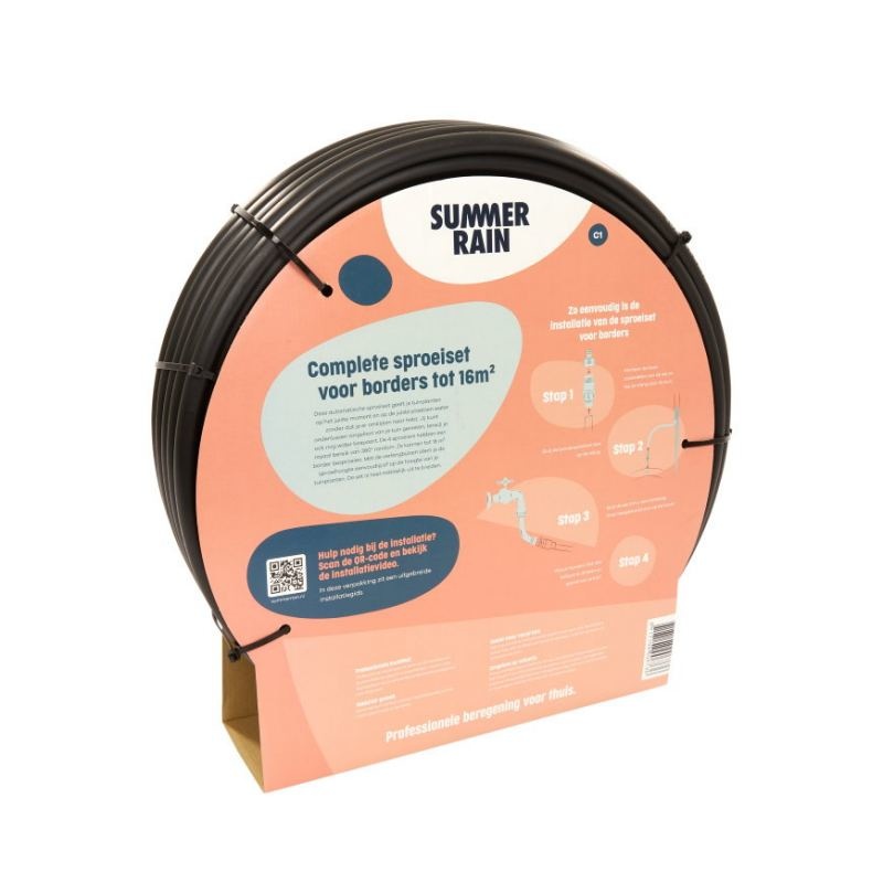 Summerrain sproeiset voor borders incl. 4 sproeiers, max. 16 m²
