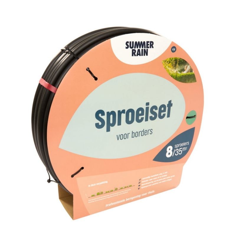 Summerrain sproeiset voor borders incl. 8 sproeiers, max. 35 m²