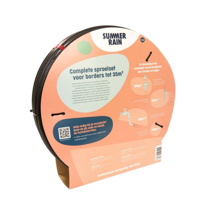 Summerrain sproeiset voor borders incl. 8 sproeiers, max. 35 m²