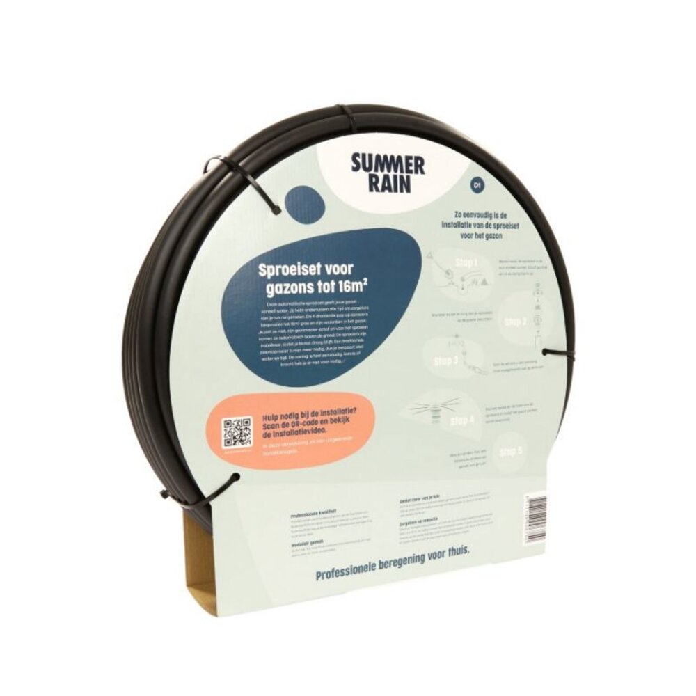 Summerrain sproeiset voor gazon, incl. 4 sproeiers, max 16 m²