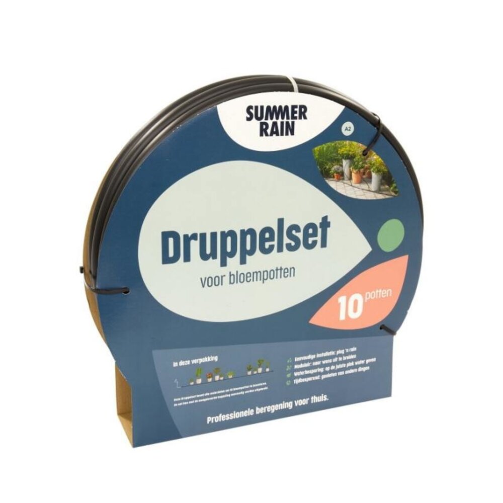 Summerrain druppelsysteem max. 10 bloempotten Summerrain druppelsysteem max. 10 bloempotten
