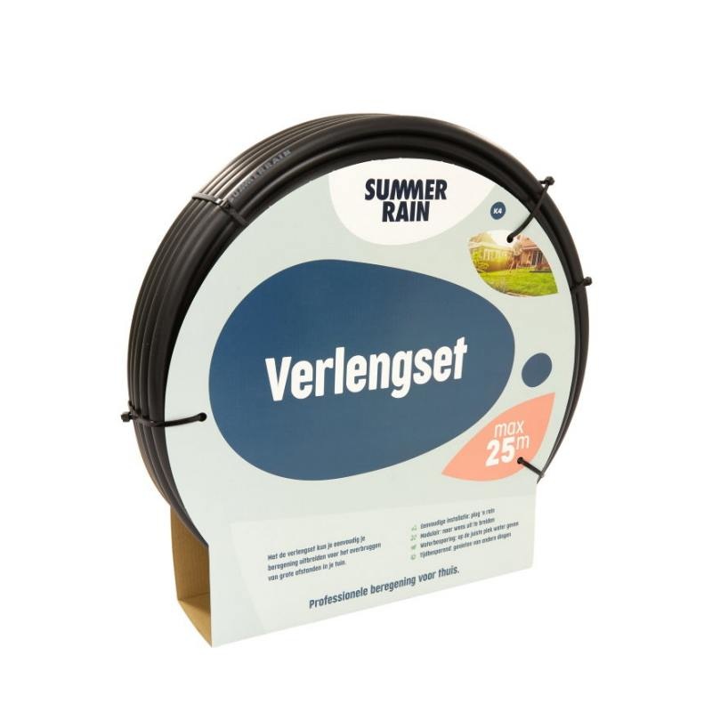 Summerrain verlengset druppelsysteem en sproeiset, 25 m