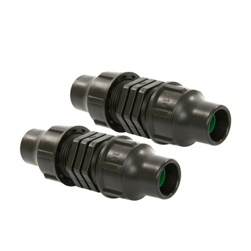Summerrain koppeling, 2x klem, 16 mm, set à 2 stuks