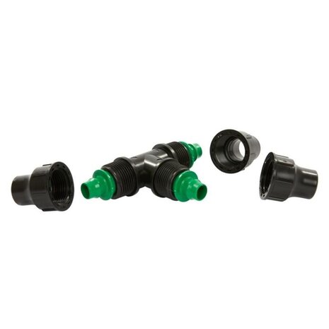 Summerrain T-stuk 90°, 3x klem, 16 mm, E5 Summerrain T-stuk 90°, 3x klem, 16 mm, E5