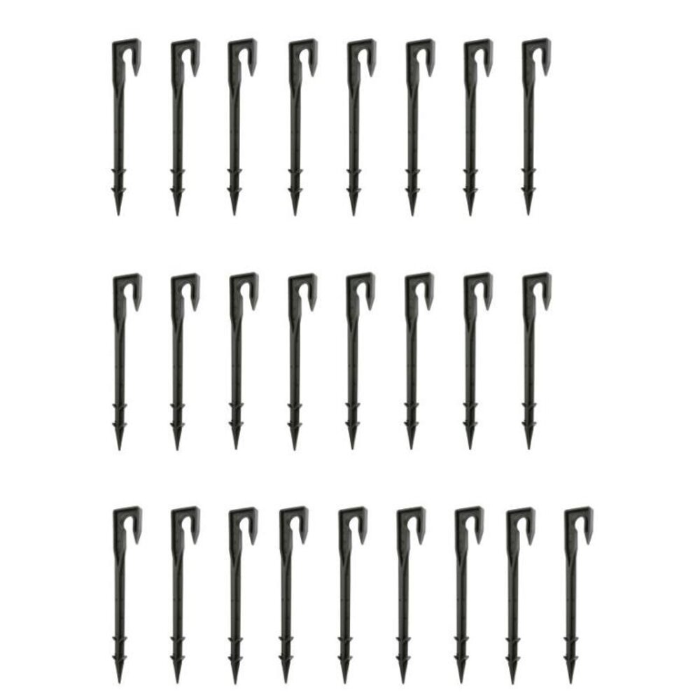 Summerrain grondpen, 16 mm, zwart, set à 25 stuks, E10 Summerrain grondpen, 16 mm, zwart, set à 25 stuks, E10