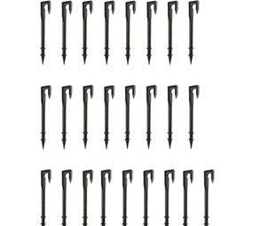 Summerrain grondpen, 16 mm, zwart, set à 25 stuks Summerrain grondpen, 16 mm, zwart, set à 25 stuks