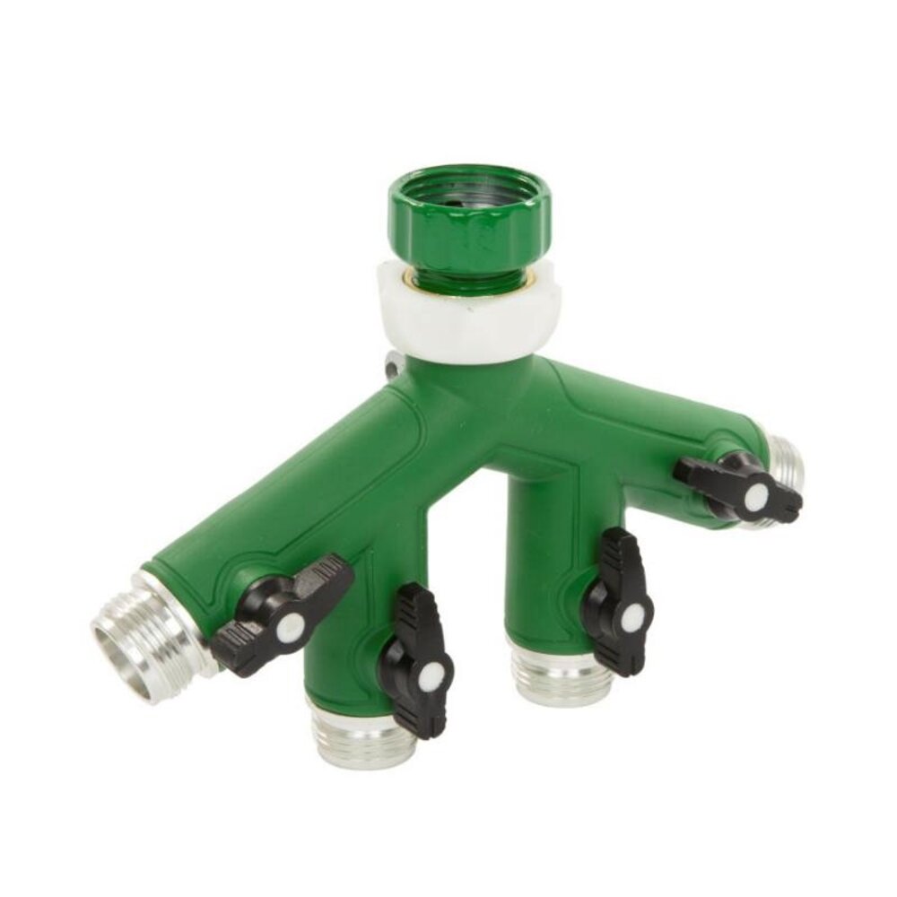 Summerrain kraanadapter met waterverdeler, metaal, 4-weg, K2