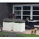 Buxus polyester 200x50x60 cm met wielen plantenbak Buxus polyester 200x50x60 cm met wielen plantenbak
