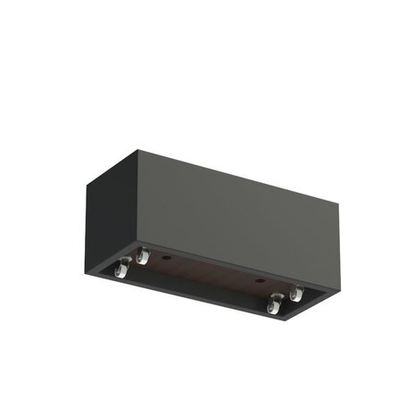 Buxus polyester 120x50x50 cm met wielen plantenbak