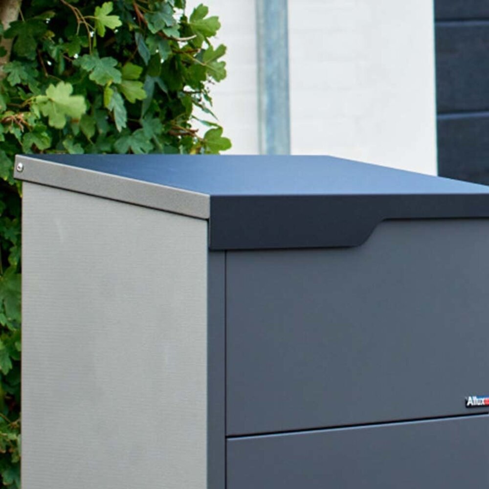 Allux 650 Antraciet / zwart pakketbrievenbus