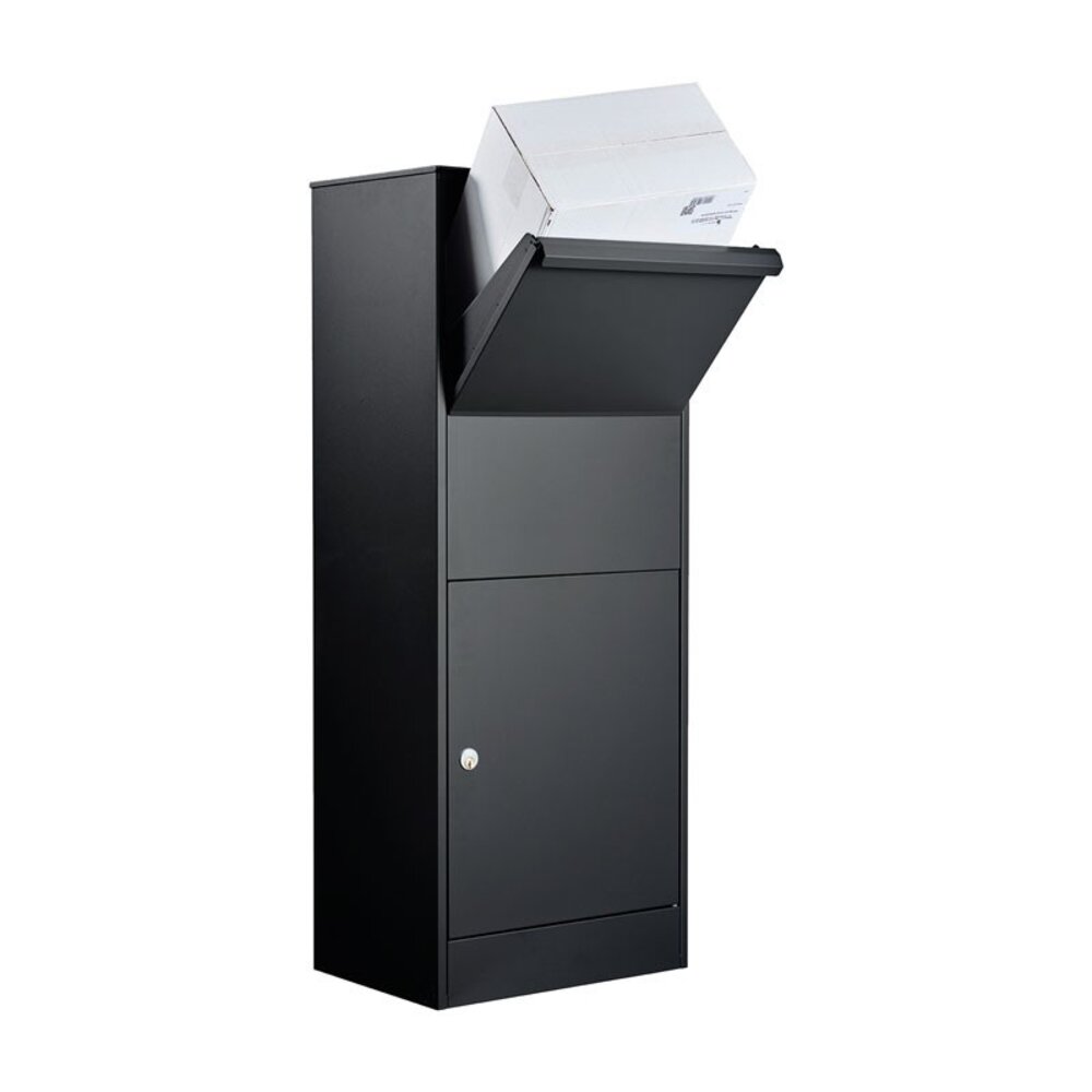 Allux 800L Zwart pakketbrievenbus Allux 800L Zwart pakketbrievenbus