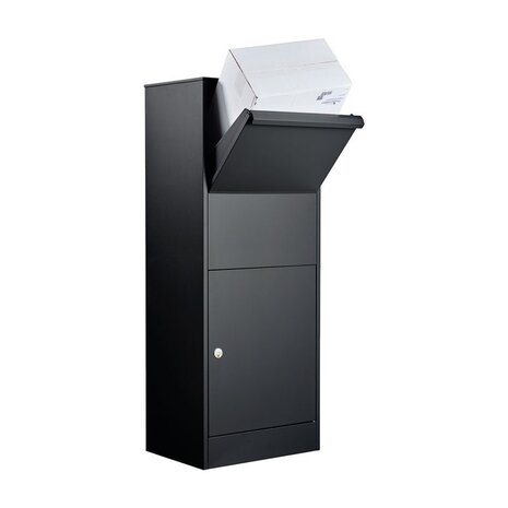 Allux 800L Zwart pakketbrievenbus Allux 800L Zwart pakketbrievenbus