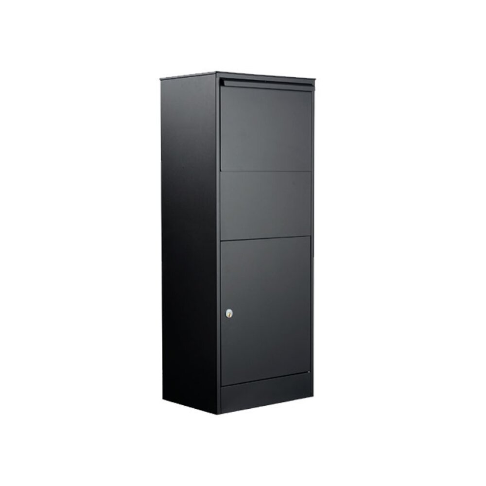 Allux 800L Zwart pakketbrievenbus Allux 800L Zwart pakketbrievenbus