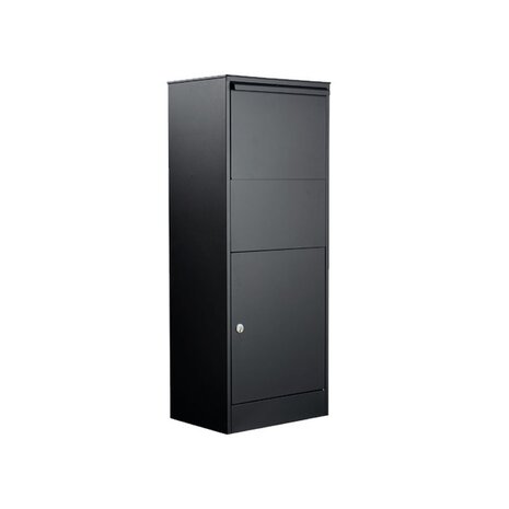 Allux 800L Zwart pakketbrievenbus Allux 800L Zwart pakketbrievenbus