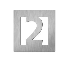 Didheya Vierkant 60 mm. NR. 2 Roestvaststaal