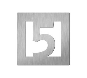 Didheya Vierkant 60 mm. NR. 5 Roestvaststaal