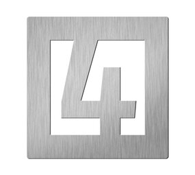 Didheya Vierkant 150 mm. NR. 4 Roestvaststaal