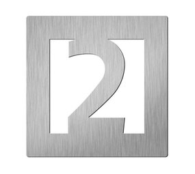 Didheya Vierkant 150 mm. NR. 2 Roestvaststaal