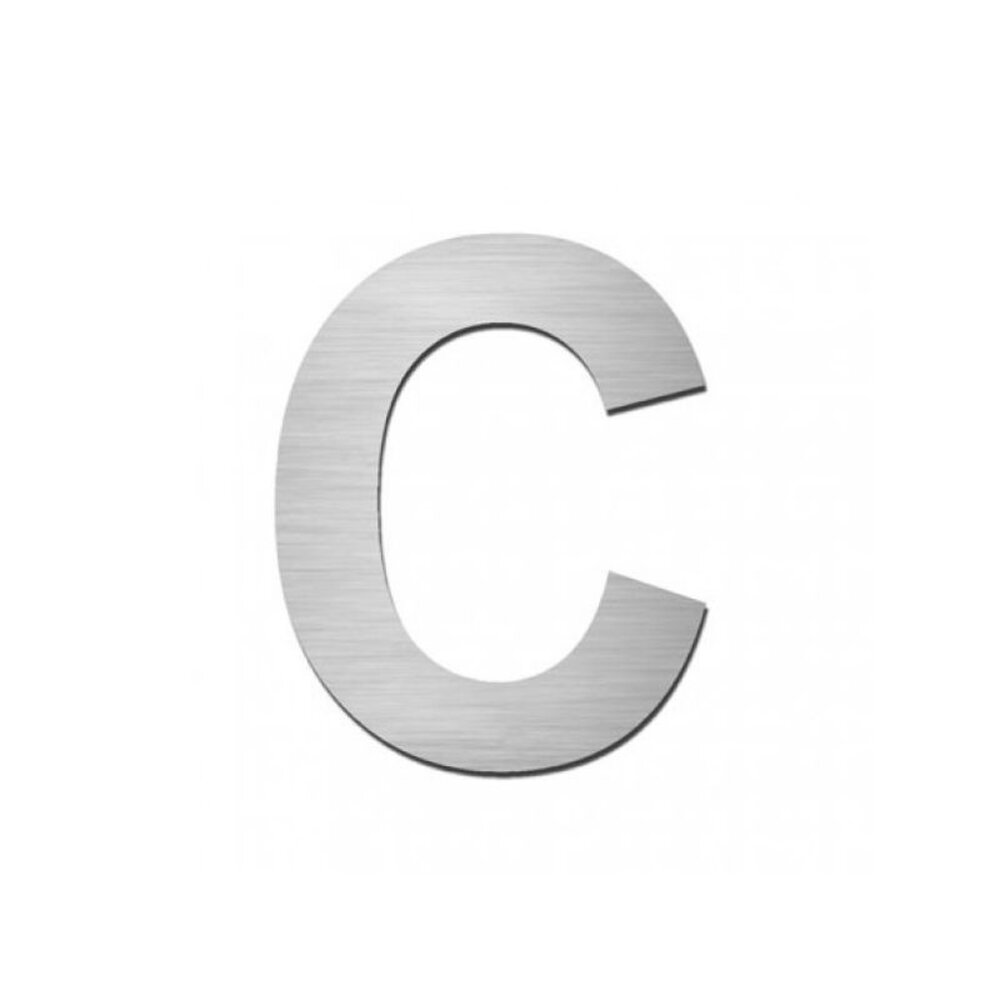 Stoer! zelfklevende letter FORTE  C RVS Stoer! zelfklevende letter FORTE  C RVS