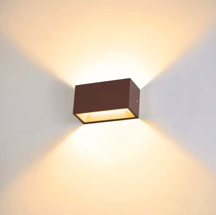 SLV Sitra M roestkleur up/down wandlamp