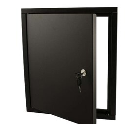 Stoer! Deurdeel met frame vlak ZWART Stoer! Deurdeel met frame vlak ZWART