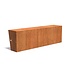 Keerwand + zitrand cortenstaal 200 x 60 cm recht Keerwand + zitrand cortenstaal 200 x 60 cm recht